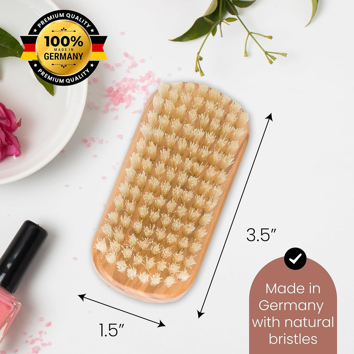 The Olivewood Hand And Nail Brush