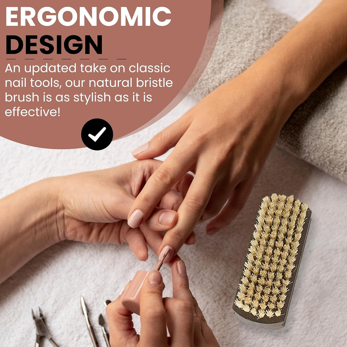 The Thermo Beech Wood Light Bristle Hand And Nail Brush