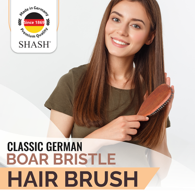 Since 1869 Classic Boar Bristle Hair Made in German Brush - Conditions Hair, Improves Texture, Exfoliates Scalp