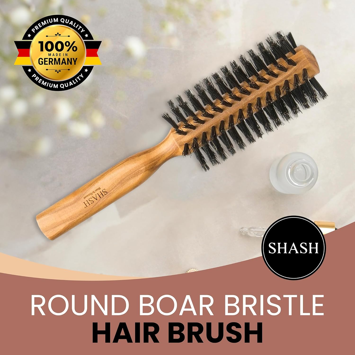 Round Olivewood Brush– SHASH