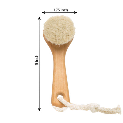 Since 1869 Hand Made in Germany - Sustainable Exfoliating Face Brush, Scrub Cleansing Brush, Exfoliates Skin to Help Reduce Flaking, Fine Lines, Supports Glowing Complexion (Medium Horse Hair Bristle)