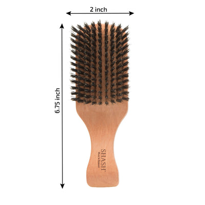 Since 1869 Handmade in Germany - The Go-To 100% Boar Bristle Hair Brush for Thin to Normal Hair | Naturally Conditions, Improves Texture, Exfoliates, and Stimulates the Scalp