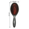 Since 1869 Hand Made In Germany - Nylon Boar Bristle Brush Suitable For Normal to Thick Hair - Gently Detangles, No Pulling or Split Ends - Softens and Improves Texture, Stimulates Scalp (Large)