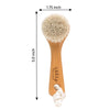 Since 1869 Hand Made in Germany - Sustainable Exfoliating Face Brush, Scrub Cleansing Brush, Exfoliates Skin to Help Reduce Flaking, Fine Lines, Supports Glowing Complexion (Soft Goat Bristle)