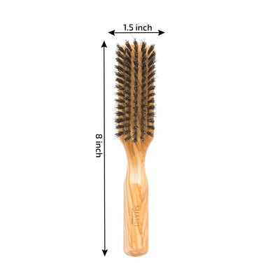 Since 1869 Hand Made in Germany - 100% Boar Bristle Hair Brush, Suitable For Thin To Normal Hair - Naturally Conditions Hair, Improves Texture, Exfoliates, Soothes and Stimulates the Scalp